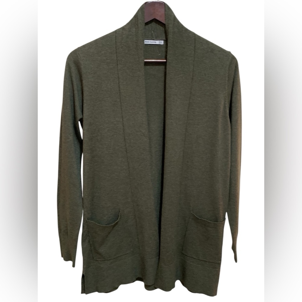 Pink Clover brand Olive Green Cardigan Sz M